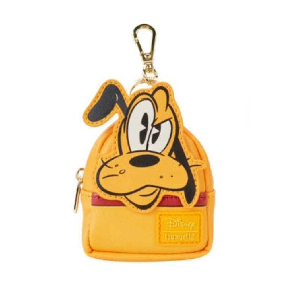 Loungefly Disney Pluto Backpack Charm Keychain - Yellow and Black